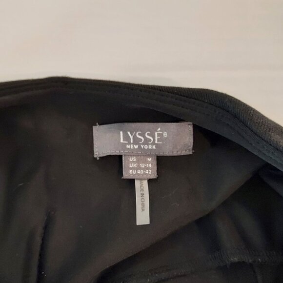 Lysse Erin High Waist Wide Leg Denim Black Pants Size Med - Picture 12 of 12